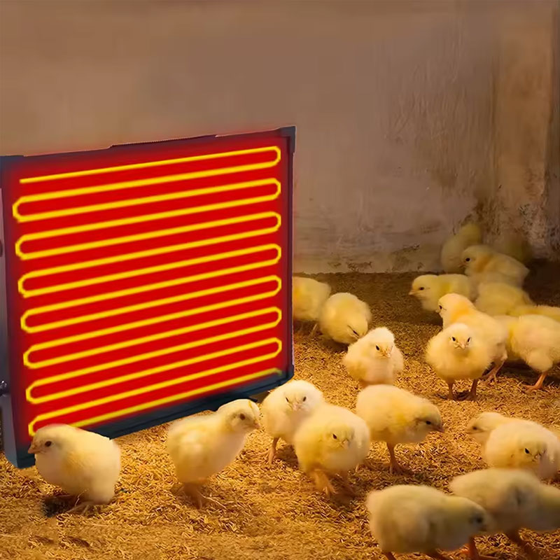 160W Thermostatic Heating Panel for Chicken Coop, 0-99°C Radiant Heater for Poultry Winter Farm