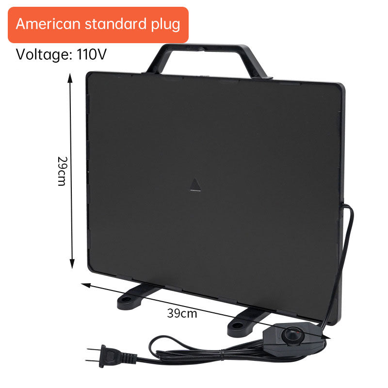 160W Thermostatic Heating Panel for Chicken Coop, 0-99°C Radiant Heater for Poultry Winter Farm