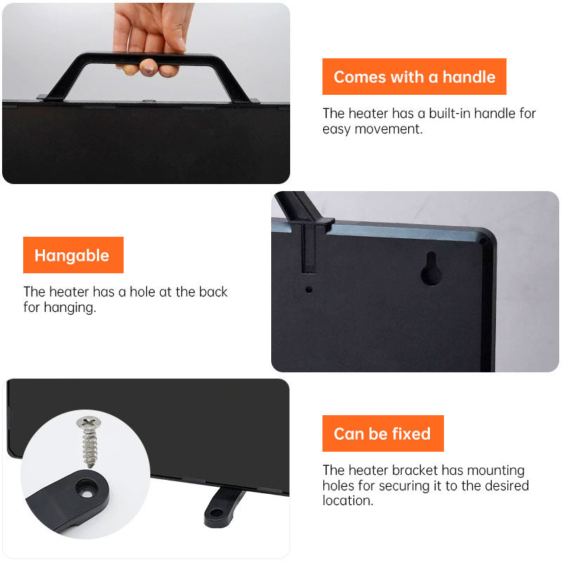 160W Thermostatic Heating Panel for Chicken Coop, 0-99°C Radiant Heater for Poultry Winter Farm