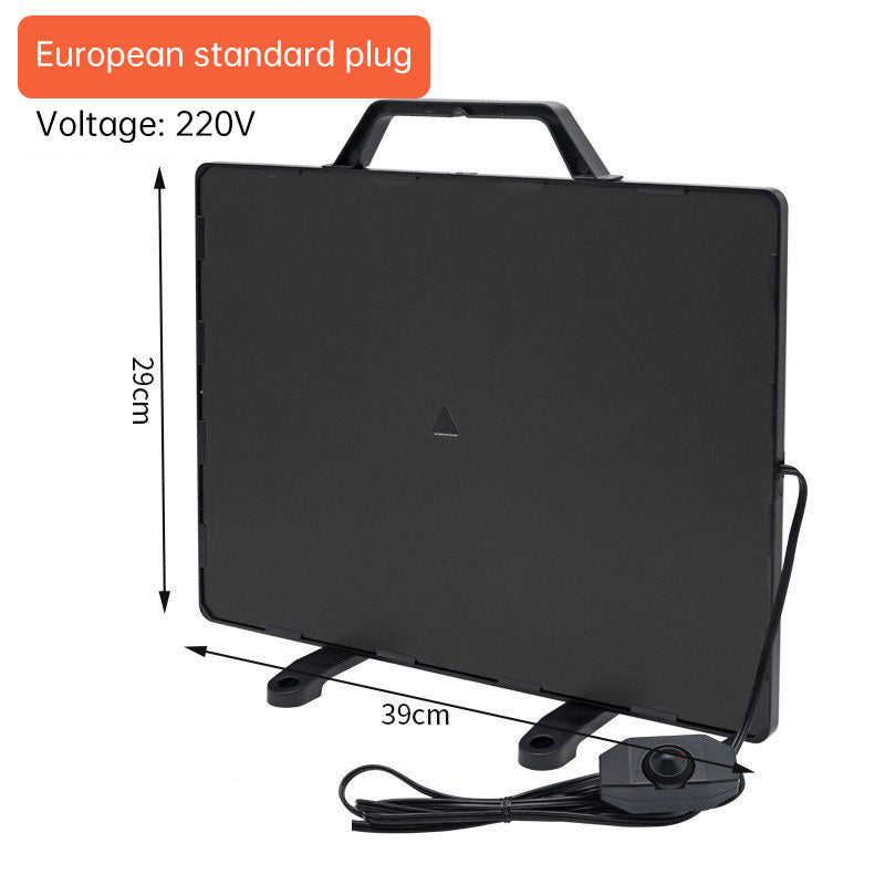 160W Thermostatic Heating Panel for Chicken Coop, 0-99°C Radiant Heater for Poultry Winter Farm