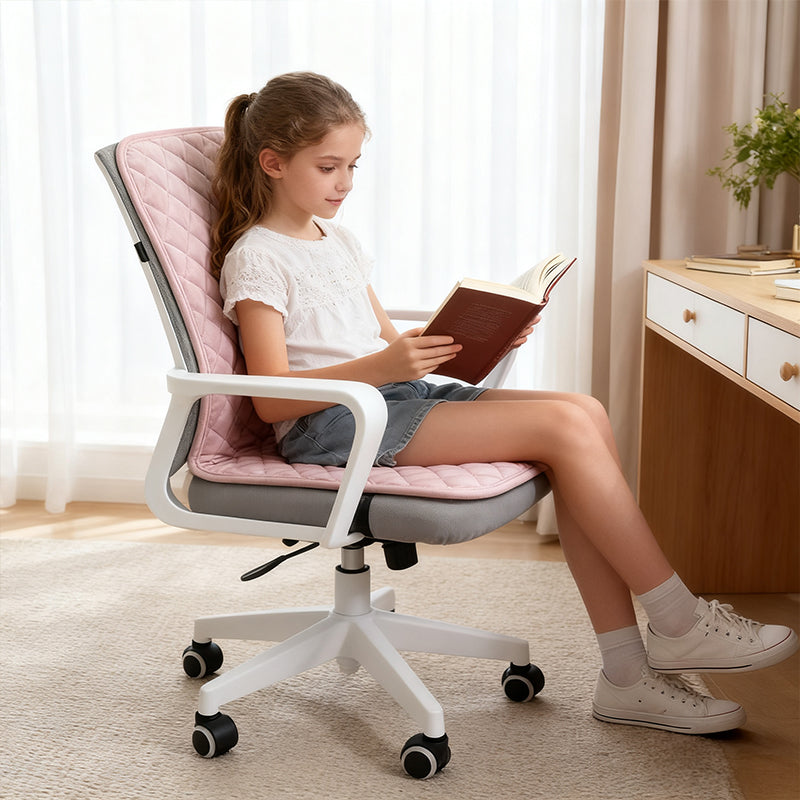 Heated Seat Cushion, 220V Electric Mat, Office Chair Warmer, Smart Timer, Integrated Backrest